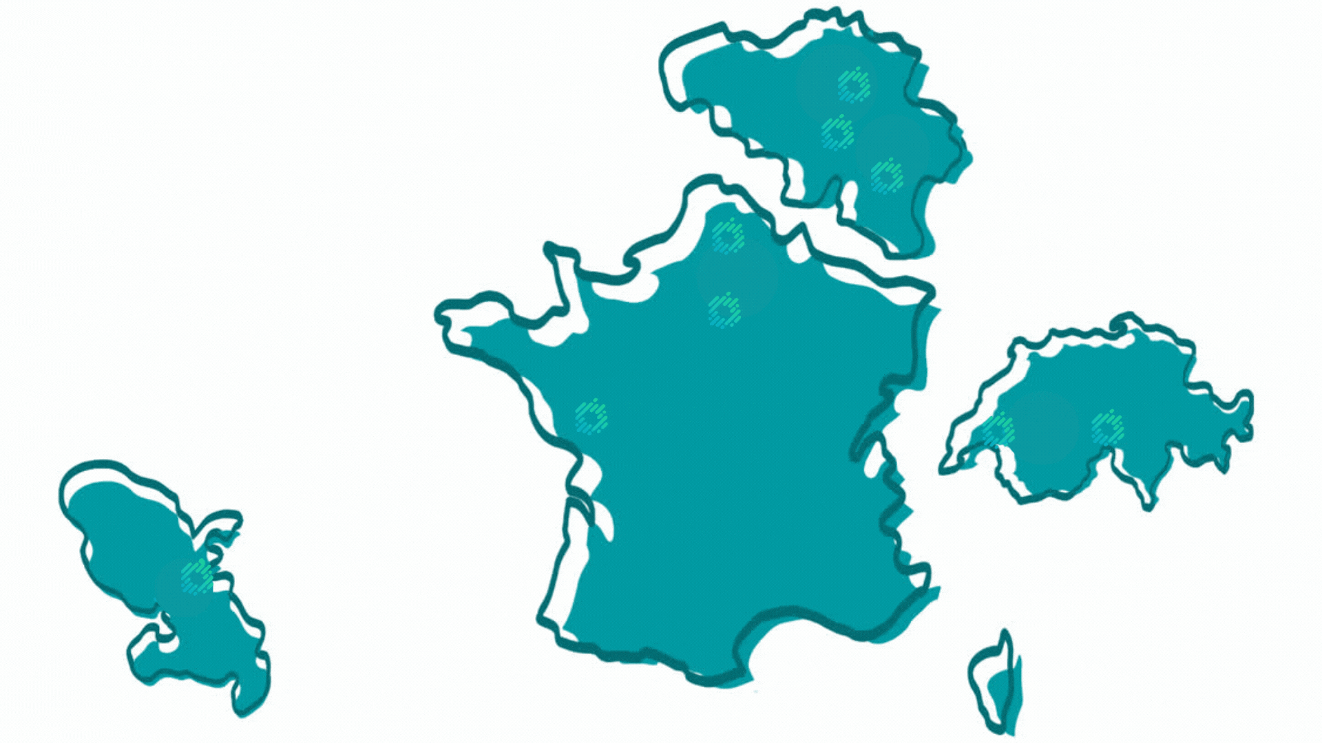 Carte sur l'emplacement de nos agences