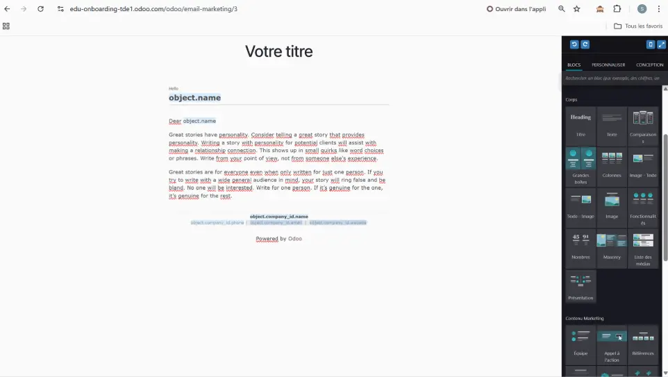 Optmisiez vos newsletter dans Odoo