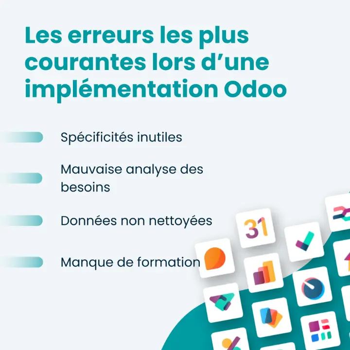 Les erreurs les plus courantes lors d'une implémentation Odoo