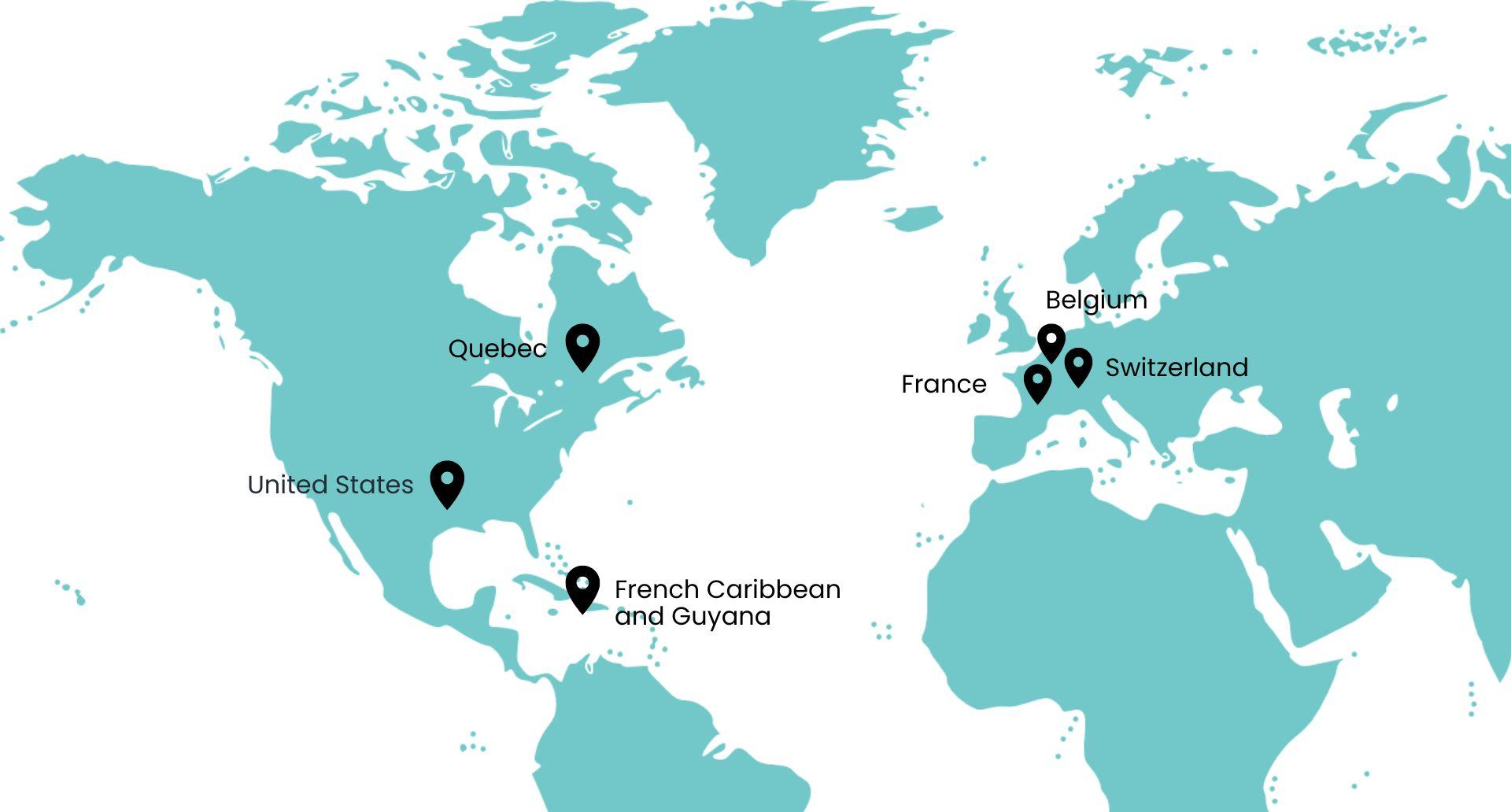 Odoo experts map