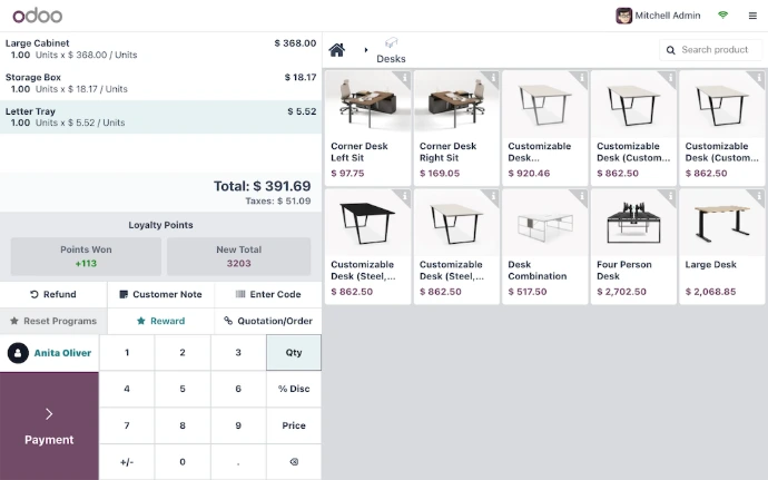 Odoo point de vente | detailhandel Nalios