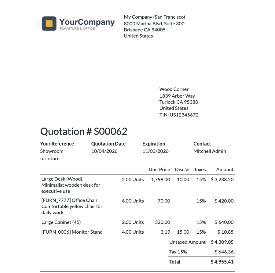 Standaard offerte-pdf
